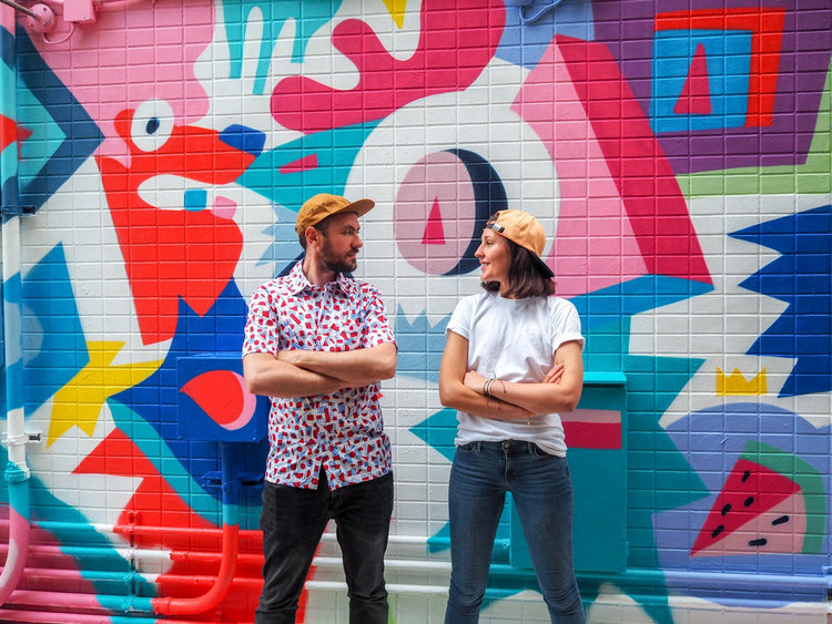 Quanailles Guillaume et Laurie couple coloré lyon