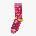 Laura Deleuze | Chaussette à l'unité On Fire Fuchsia