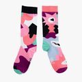 Guillaume & Laurie | Paire de chaussettes dépareillées Abstract rose et noir