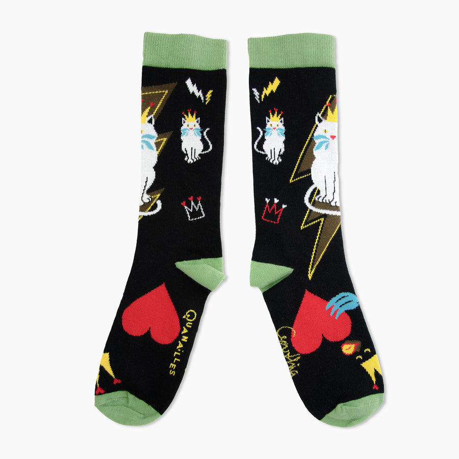 Cynthia | Paire de chaussettes "Mon chat d'amour"