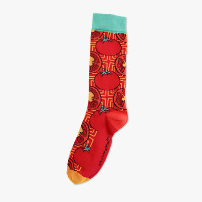 Chaussettes made in france tomate jaune rouge