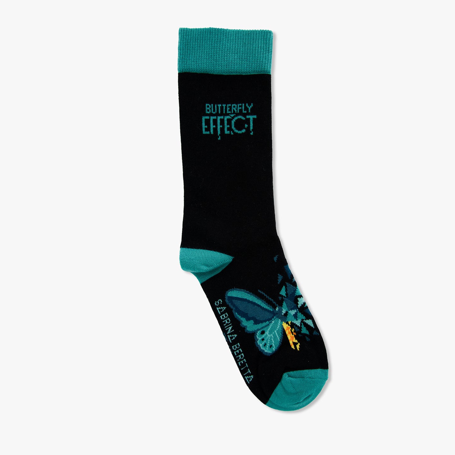 Chaussettes made in france papillons verts