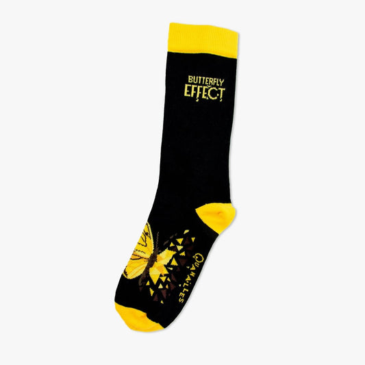 Chaussettes made in france papillons jaune
