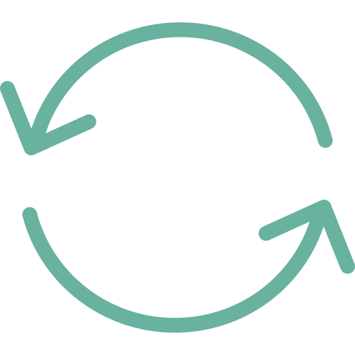 double flèches d'échange vertes