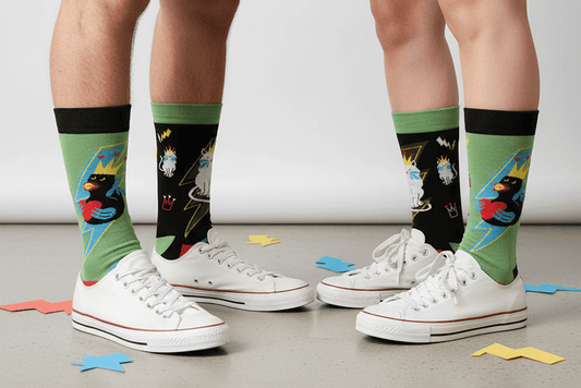 Chaussettes dépareillées made in France Quanailles — comment les porter avec style