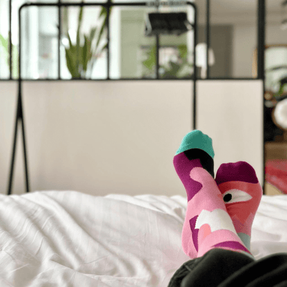 Guillaume & Laurie | Abstract noir - Quanailles - Chaussettes Made in France