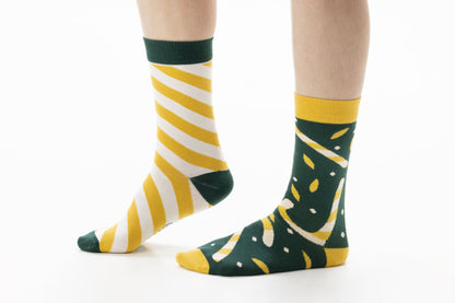 Sucres d'orge de Noel | Paire de chaussettes dépareillées