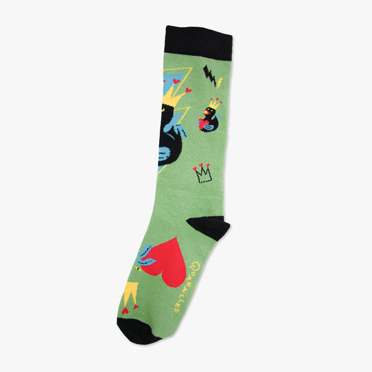 Chaussettes made in france canard amour chat vert noir coeur rouge eclair