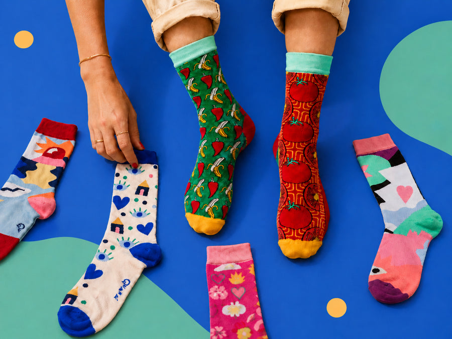 Pack de chaussettes dépareillées composé pour femme — Quanailles