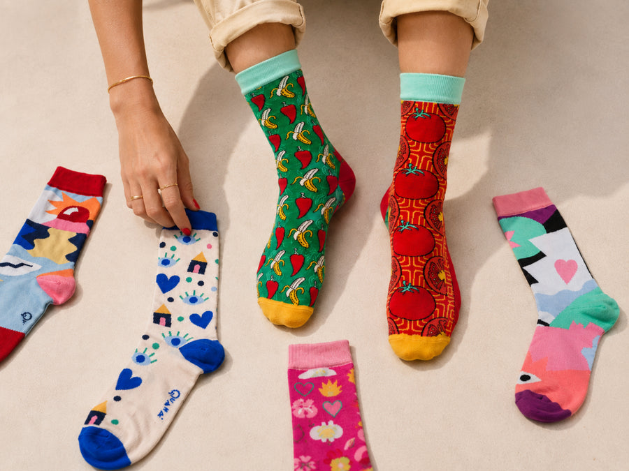 Pack de chaussettes dépareillées composé pour femme — Quanailles