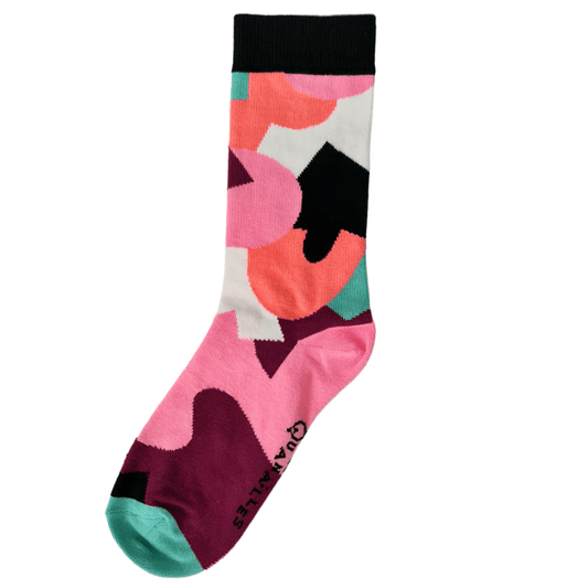 Guillaume & Laurie | Abstract noir - Quanailles - Chaussettes Made in France